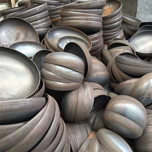 in stock carbon steel Q345L245 head pipe cap round pipe oval head flat head large diameter butterfly head