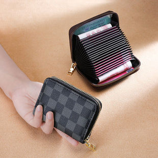Organ Card Bag Multi-Card Holder Large Capacity Certificate Driver's License Compact Card Holder Men's and Women's Multi-Functional Casual Coin Purse