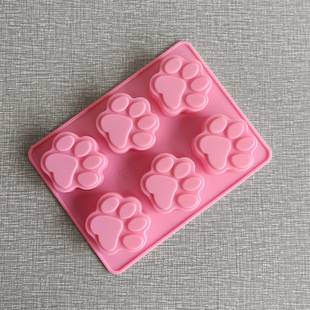 6-piece Cat Claw rice cake bowl cake silicone mold pudding ice cube small cake grinding tool DIY epoxy soap mold