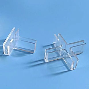 Screen Plastic Cross Fixed Partition Panel Snap Transparent Card Acrylic Glass Card Set Fish Tank Corner Protecting