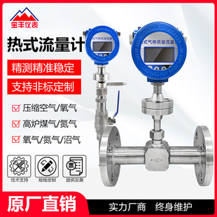 Thermal gas mass flow meter compressed air Natural gas hydrogen oxygen nitrogen flow meter micro flow