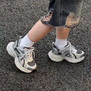 Children's Dad Shoes 2025 Spring and Autumn New Korean Style Boys' Casual Sports Shoes Summer Girls' Soft Sole Running Shoes