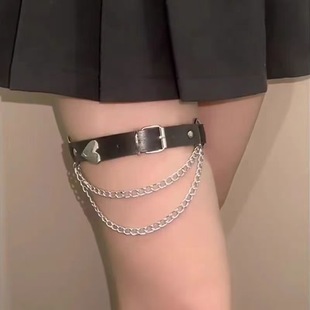 Punk Jk Belt Leg Ring Female Sexy Thigh Ring Leg Belt Jewelry Sexy Strap Leg Chain Accessories