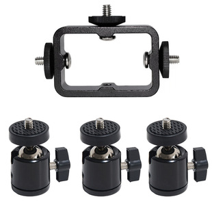Mobile phone live broadcast multi-camera head anchor live broadcast bracket three-player clip shooting artifact three-digit fixing clip