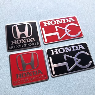 Наклейка HKS Power подходит для металлической автомобильной наклейки Honda Infinite MUGEN Civic Accord, Модифицированная наклейка на хвост, алюминиевая наклейка