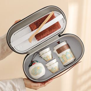 Домашняя кладовая Кухня и ванная комната путешествия чайный набор Открытый портативный кемпинг чай чай оборудование керамический экспресс-кубок Wenwo