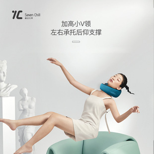 7C/Qixi Cervical Spine Massager Shoulder and Neck Massager Waist Back Neck Trapezius Muscle Massage Pillow Kneading Home
