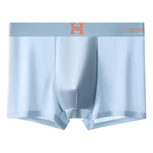 Factory direct men's underwear men's warm maintenance boxer pants seamless cool breathable plus size fashion men's four-corner pants