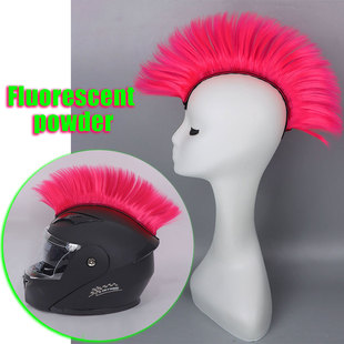 Motorcycle Helmet Decorative Wigs European and American Men's and Women's Knights Moxigan Chicken Crown Head Funny Activity Props Headwear