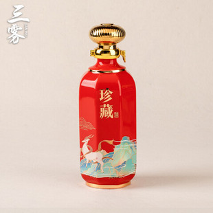 Jingdezhen Ceramic Liquor Bottle Empty Bottle One Jin National Tide Antique Household Gift Wine Utensils Sealed Bottle Gift Box