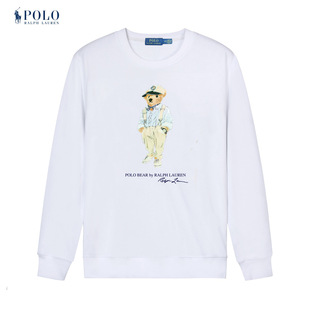 Кросс-бордер дропшипинг 2024 новый стиль Ralph Lauren для пар, американский стиль old money, вязаный свитшот с медведем