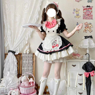 H8A костюм горничной Cos Милая горничная кошка большой размер девушка lolita платье Лолита костюм косплей