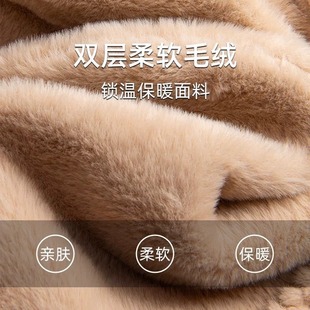 Winter Women's Warm Ear Protection Plush Cap New fleece-lined Thickened Neck Protection Cute Knitted Woolen Hat and Scarf