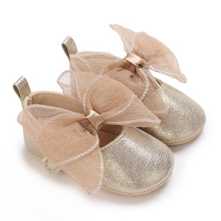 Baby Shoes Girls Baby Soft Bottom Toddler Shoes Fashion Princess Shoes Bow Small Leather Shoes