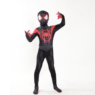 Cross-border New Halloween Costume Classic Miles Spiderman Adult Children cosplay One-piece Tight