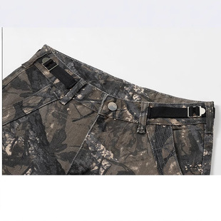 Men's Overalls cross-border high quality 2025 new American branch men's pants handsome camouflage overalls