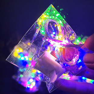 Light string small led colored light string copper wire light button light with battery box led light string festive bouquet decorative atmosphere light