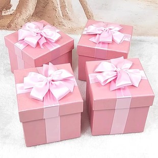 Large 50cm Square Red Gift Box Birthday Gift Box Photo Prop Box Window Decoration Push Head Gift Box
