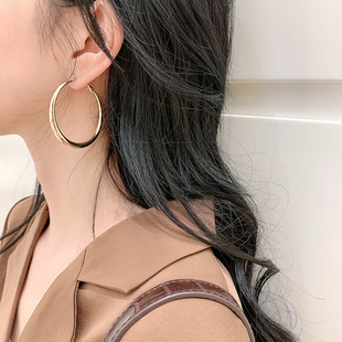 Earrings ins high cold Europe and the United States this year popular new big ring summer ring design ladies 2023 high-end
