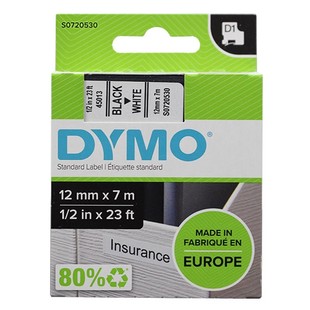 Лента для этикеточной машины Dymo Delta 45013 45018 лента для этикеток 12 мм черный на белом фоне S0720530