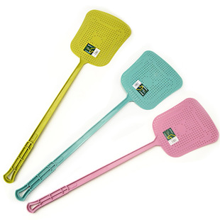 Plastic Flyswatter Household Large Thickened Long Handle Clinker Not Bad Summer Manual Mosquito Shooting Flies
