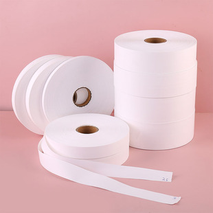 Factory spot wholesale synthetic tape nylon blank coating with blank wash mark printing synthetic tape wash mark