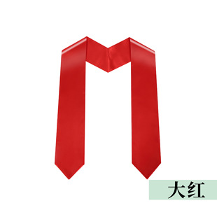 Factory in stock bachelor's clothing shawl logo ceremony shawl adult satin graduation honor shawl etiquette ribbon