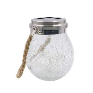 Solar crack bottle outdoor waterproof courtyard hanging lamp wall lamp balcony decorative lamp cover LED lamp factory direct sale