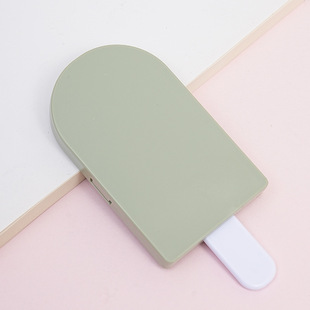 Ice cream mirror comb one-in-one two-in-one hand-held mirror girl's heart cute cartoon comb print LOGO makeup mirror