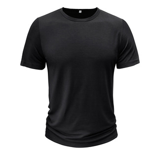 Summer 2023 Amazon Crewneck Base Men's Short-sleeved Men's T-shirt Foreign Trade Men's Inner Jacket European and American Men's T-shirt