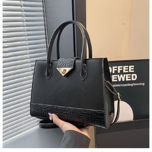 high quality good quality ladies shoulder bag cross-border foreign trade fashion European and American briefcase crocodile stitching handbag