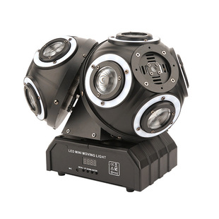 12 LED Full Color Beam Stage Light Three-head Rotating Laser Light Bar KTV Colorful Atmosphere Light Moving Head Light
