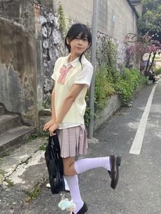 JK Uniform V-neck Sweater Sleeveless Vest Vest Stacked White Long Sleeve Loose Female Genuine Original School Style