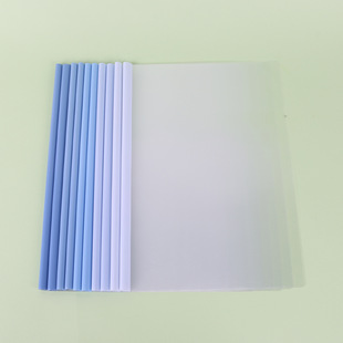 Transparent rod clip a4 gradient drop-shaped folder for primary school students and junior high school students special examination paper sorting storage folder