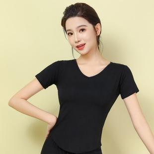 Dance Training Clothes Top Women's Modern Dance Dancing Clothes New Adult Long Sleeve Professional Slim Body Training Clothing