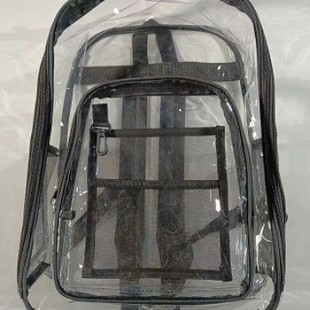 Cross-border Hot Selling Transparent Backpack Waterproof PVC Storage Bag Large Capacity Student Schoolbag Unisex Backpack in stock