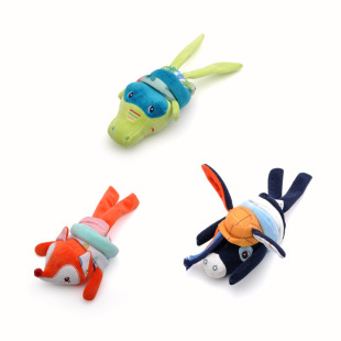 New Baby Animal Shock Car Hanging Toy Baby Stroller Bell Plush Bed Hanging Soothing Doll