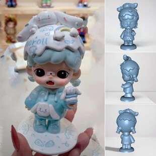 Explosions Jade Gui Dog Troublemaker Doll Hand-painted New Graffiti Mold Painted White Embryo Gypsum Doll Latex Painted