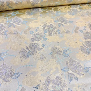 "Kirin Peony" National Style Imitation Song Jin Jacquard Fabric New Chinese Cheongsam Vest Jacket Han Clothing Fabric 150