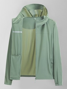 New Summer Sun Protection Clothing Men's and Women's Hooded Solid Color Outdoor Windbreaker Lightweight Breathable Sun Protection Clothing UV Protection