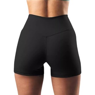 Yiwu Summer Yoga Fitness plus size Leggings Cross Waist Women's Bottoming Shorts Safety Pants XY615