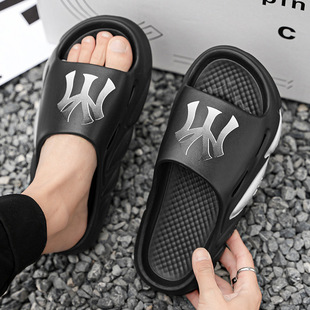 Summer Slippers Men's Outwearing Trendy Brand Internet-famous Slip Flops Men's Sports Non-slip Shit-stepping plus size Beach Sandals