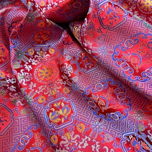 Han clothing Imitation Song Jin Mongolian robe jacquard fabric factory high-quality new cheongsam Tang children's clothing fabric performance clothing brocade