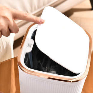 Desktop Trash Can Push Type Car Household Office Desk Restaurant Storage Trash Basket Living Room Light Luxury Miscellaneous Bucket
