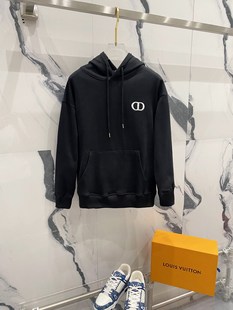 1.1 Correct Edition Celine Fall/Winter D Home DIO Classic CD Letter Embroidery BLCG Hooded TB Sweater Hoodie for Men and Women