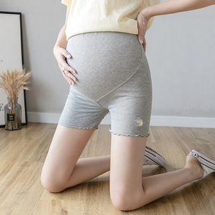Pregnant Women Shorts Summer New Thin Three-point Leggings Pregnant Women's Abdominal Proof Anti-light Fashion Safety Shorts