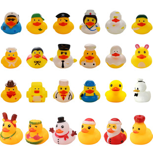 2024 Cross Border Vinyl Duck Blind Box Yellow Duck Christmas Calendar Hand Tear Blind Box Holiday Toy suit