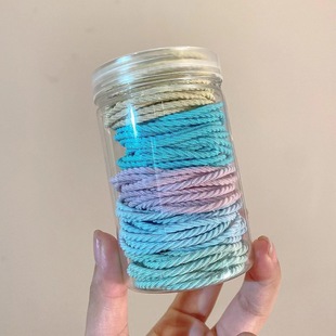 Barrel 100 basic seamless hair ring thread non-slip head rope high ponytail hair rope does not hurt hair bands