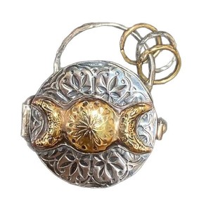 Трансграничные горячие продажи Triple Moon Silver Locket With Tree Life Март Серебряные кулоны