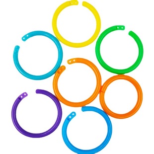 Color double insurance plastic book ring material buckle loose-leaf clip detachable loose-leaf ring binding buckle 2CM4CM multi-Specification